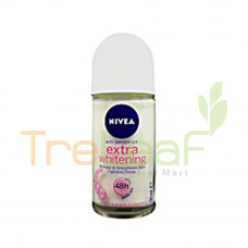 NIVEA DEODORANT ROLL ON EXTRA WHITENING (50ML) *83747