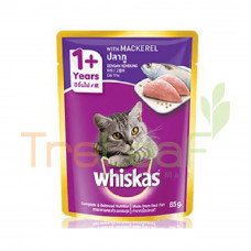 WHISKAS POUCH MACKEREL (85GM)