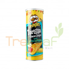 PRINGLES TORTILLA SPICY GREEN PEPPER (110GX12) NEW