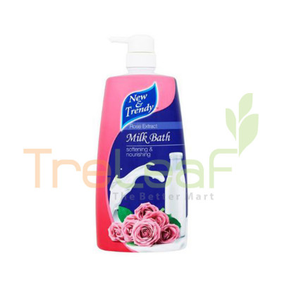 NEW & TRENDY MILK BATH ROSE PUMP (950ML) 1115087