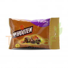 VAN HOUTEN RAISINS DRAGEES CHOCOLATE 6(80GX12)