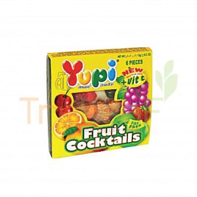 YUPI GUMMY FRUIT COCKTAILS 6(24X32G)