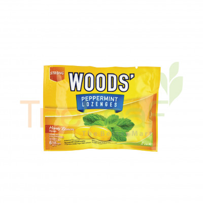 WOODS' PEPPERMINT LOZENGES HONEY LEMON  15GM 15'S