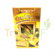 LACTOR GEM BISCUIT DURIAN CHOCO COATED (48X50G)