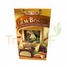 LACTOR GEM BISCUIT ALMOND FLAVOUR CHOCO COATED (48X50G)