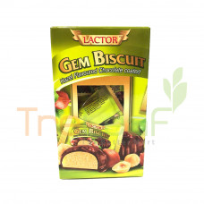 LACTOR GEM BISCUIT HAZEL FLAVOURED CHOCO COATED (48X50G)