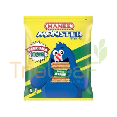 MAMEE MONSTER NOODLE SNACK AYAM 10(25GX10'S)FREE RANTAI KUNCI LEPAK-STER