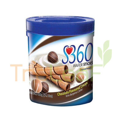 S360 WAFER STICKS CHOCOLATE (400GX12)