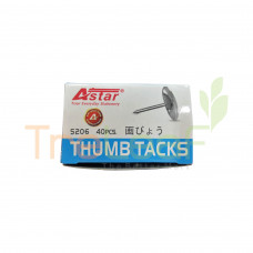 STATIONERY CTG ASTAR THUMB TACK 40s-L (S206-ASR)