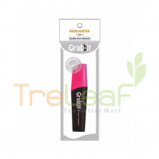 STATIONERY GRABBIT HIGHLIGHTER 4GM PINK *GRAB-HL-TM70003