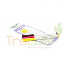 STATIONERY GRABBIT WASHABLE MARKER (BR/PK/YE) *GRAB-MK-SWM-C03
