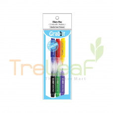 STATIONERY GRABBIT FIBER PEN (BRDB/GNRD/PUYE) *GRAB-MK-FP-C02*