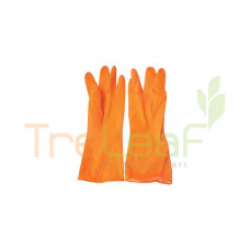 H&H LATEX HOUSEHOLD GLOVES RED ELEPHANT COLOR OREN SIZE M
