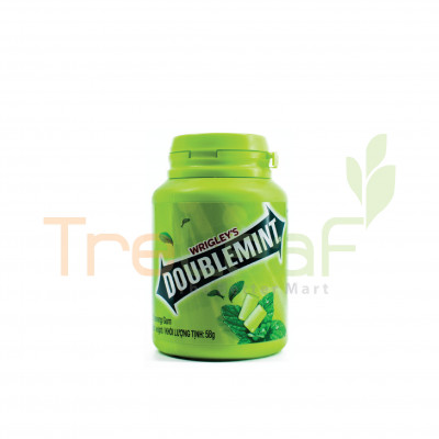 WRIGLEY'S DOUBLEMINT BOTTLE CHEWING GUM GREEN TEA MINT (64GX6)
