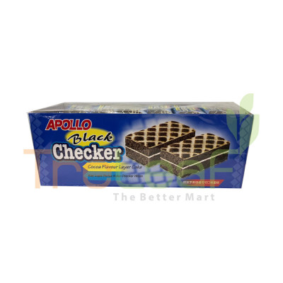 APOLLO BLACK CHECKER COCOA LAYER CAKE 18GM