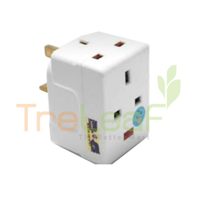 UK 3 WAY ADAPTOR (NEON)