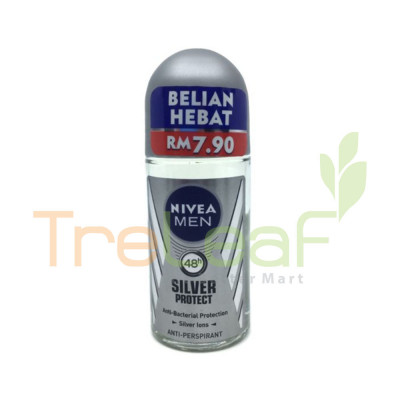 NIVEA DEO. ROLL ON (M) SILVER PROTECT RM7.90 (50MLX24)-83778