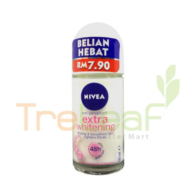NIVEA DEODORANT ROLL ON EXTRA WHITENING RM8.50 (50ML) *83747
