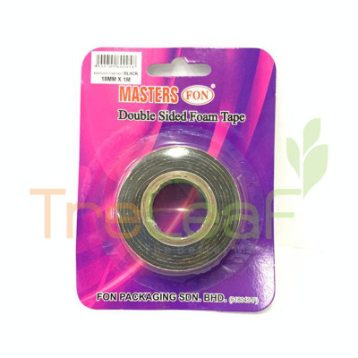 STATIONERY MAS. D/S FOAM TAPE-BK 18X1M MAS-DSF1801B