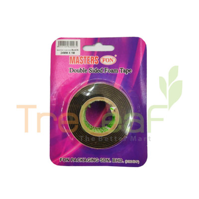 STATIONERY MAS. D/S FOAM TAPE-BK 24X1M MAS-DSF2401B