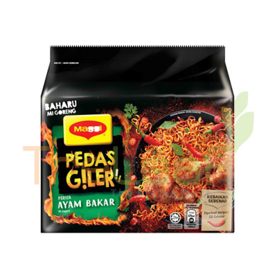 MAGGI PEDAS GILER AYAM BAKAR 8(76GX5)