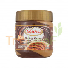 LADY'S CHOICE PEANUT BUTTER CHOCO STRIPE (350GX12)