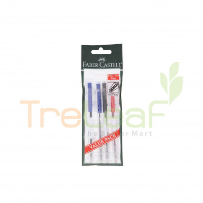 STATIONERY CLICK BALL PEN 4'S 142204
