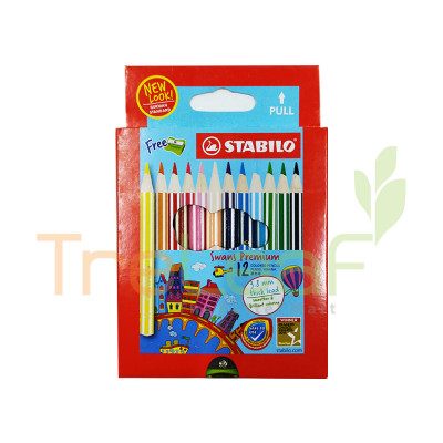 STATIONERY C/PENCIL SWANS PDK 12 (1863B) -0042-464