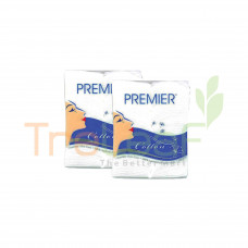 PREMIER FACIAL COTTON 2IN1 FREE 3PK POCKET TISSUE 60(100SX2)