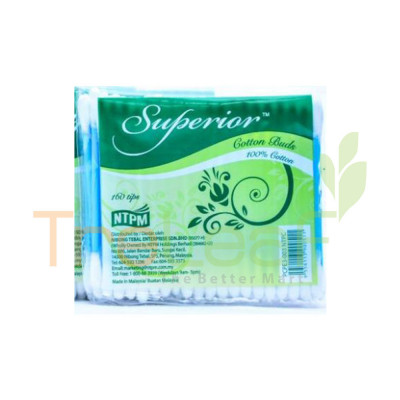 SUPERIOR CUTTON BUDS (6X160'S)