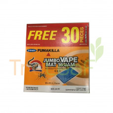 FUMAKILLA JUMBO VAPE MAT 16HR (90+30'S) 120'S PACK - 100888478