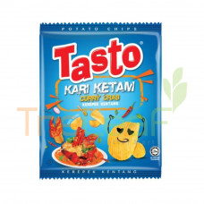 TASTO POTATO CHIPS CURRY CRAB 3(55GX12)