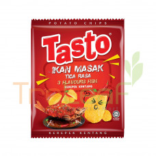 TASTO POTATO CHIPS 3 FLAVOUR FISH 3(55GX12)