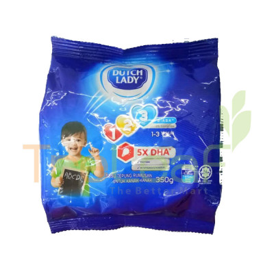 DUTCH LADY PWDR GUM 123 PLAIN 350GM