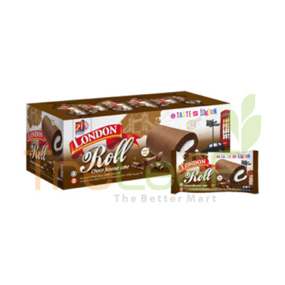 LONDON SWISS  ROLL CHOCOLATE FLAVOUR CAKE 18GM