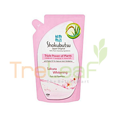 SHOKUBUTSU S/FOAM SAKURA WHITENING REFILL (550ML)