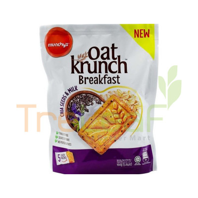 MUNCHY'S O/CRUNCH B/F CHIA SEED & MILK (160GX24)
