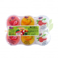 RICO ASSORTED PUDDING TRAY 18(100GX6'S)