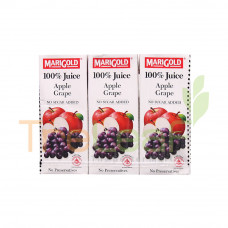 MARIGOLD 100% FRUIT JUICE MIXED APPLE GRAPE 4(250MLX6PKT)