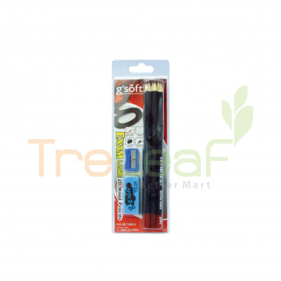 STATIONERY G'SOFT 2B PENCIL SET  * (GS-SET388-6)