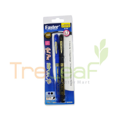 STATIONERY FASTER GEL PEN SP072-BL/BK *BC- (SP072-BLBK)