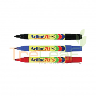 STATIONERY FASTER PERM. MARKER 70 3S-BK *BC- (M70-3BK)