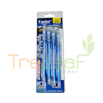 STATIONERY FASTER JAWI B/PEN 4S-BL *BCP- (CX444-4BL)
