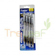 STATIONERY FASTER JAWI B/PEN 4S-BK *BCP- (CX444-4BK)