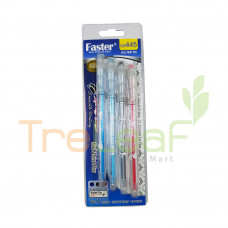 STATIONERY FASTER JAWI B/PEN 4S-MIX *BCP- (CX445-4M)